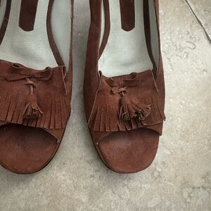 Brown Suede Women's Shoes